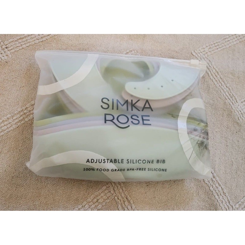 Simka rose silicone bibs 4 pack new!